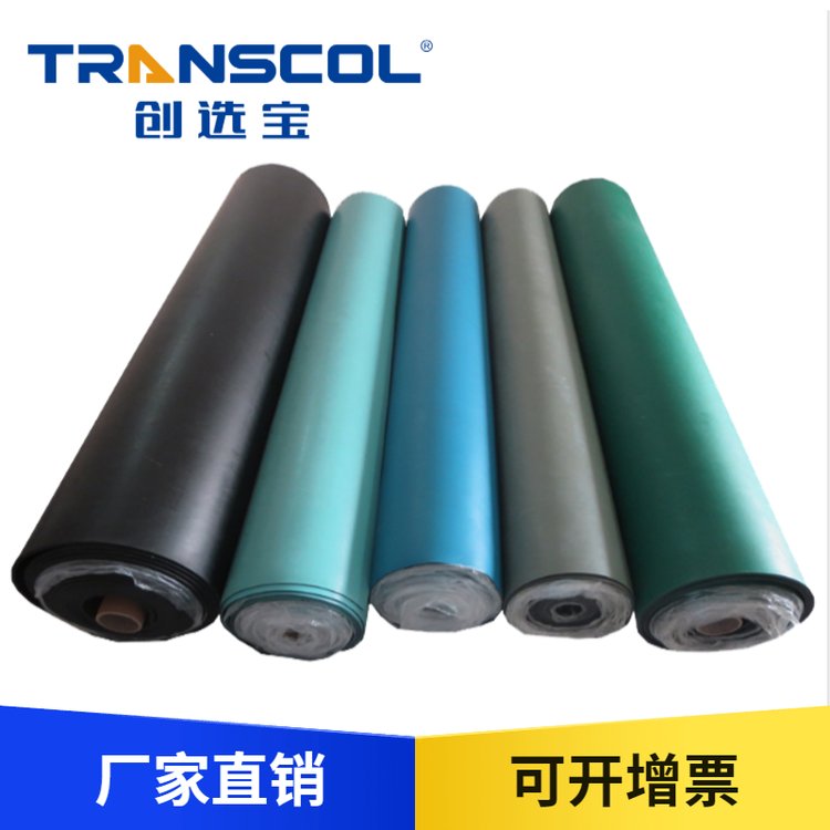 创选宝绿色5mm防静电橡胶板电子产品车间专用阻燃B1级可定制