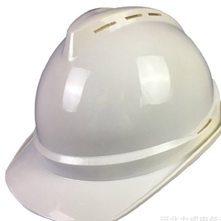 工地安全帽abs防砸白色抗冲击帽子用于电力设备高空作业