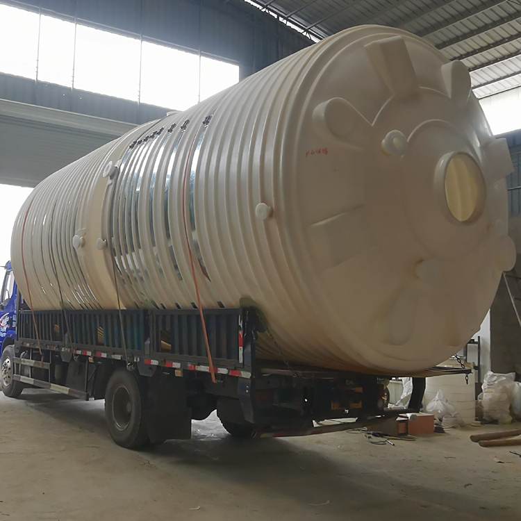 一体成型30吨塑料化工桶,耐酸碱全塑聚乙烯PE储罐